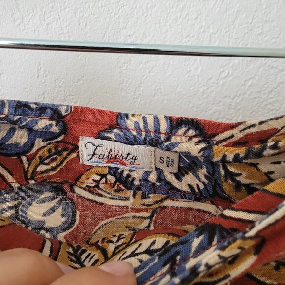 FAHERTY Pacifica Linen Wrap Skirt - Red Desert Bloom Small - Picture 7 of 12